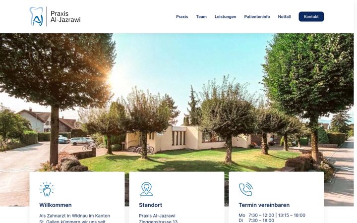Screenshot of dent-al.ch