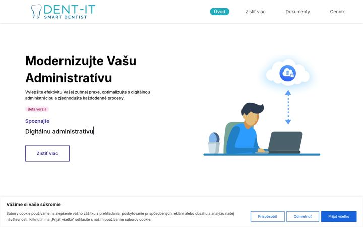 Screenshot of dent-it.sk