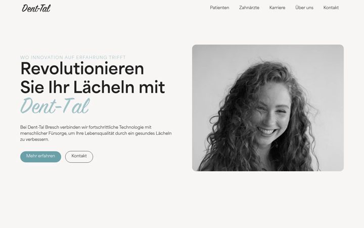 Screenshot of dent-tal.de