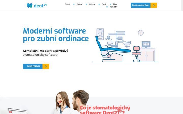 Screenshot van dent21.cz