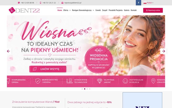 Screenshot van dent22.pl
