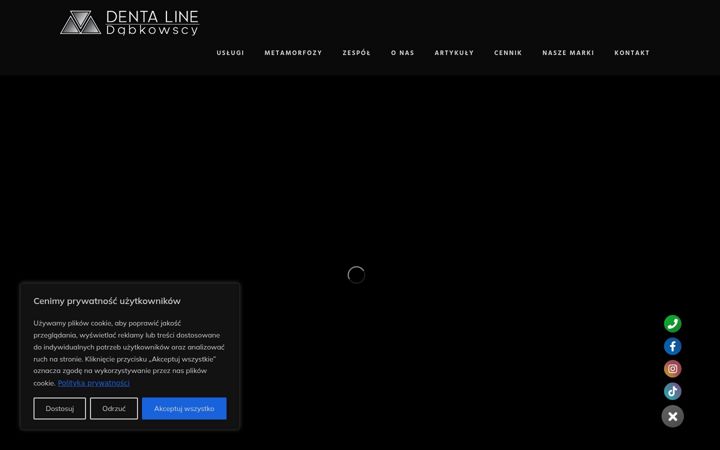 Screenshot van denta-line.pl