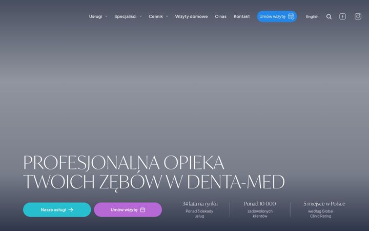 Screenshot van denta-med.com.pl