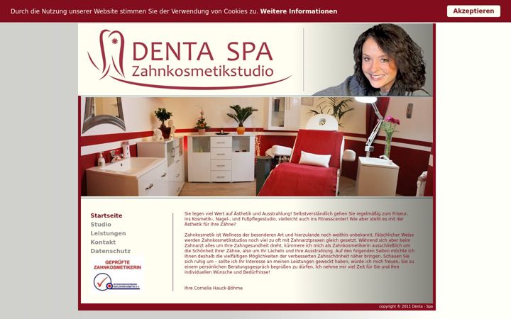 Screenshot of denta-spa-studio.de