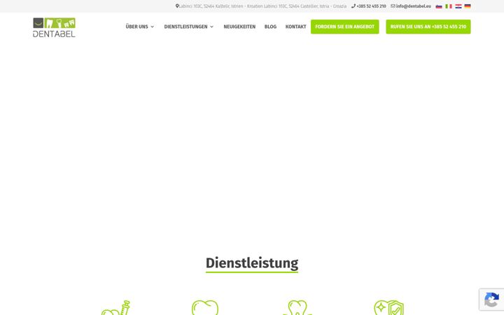 Screenshot of dentabel.eu