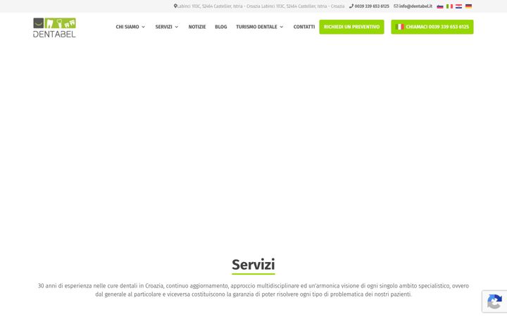 Screenshot of dentabel.it