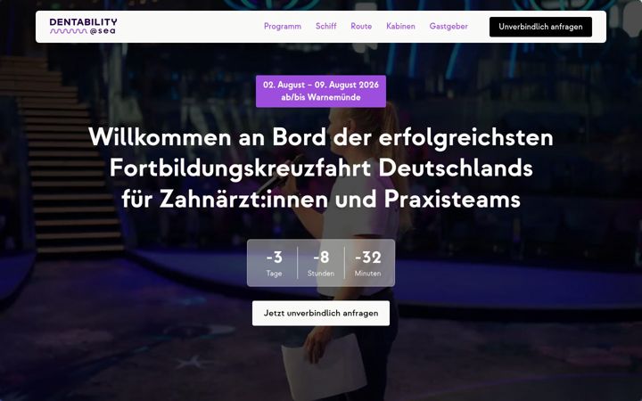 Screenshot of dentabilityatsea.de
