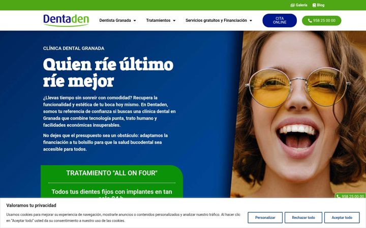 Screenshot of dentaden.com