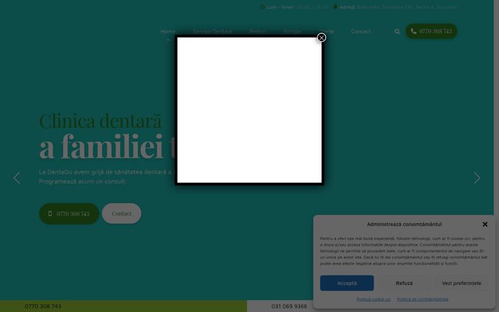 Screenshot di dentago.ro