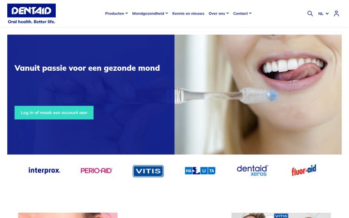 Screenshot of dentaid.nl