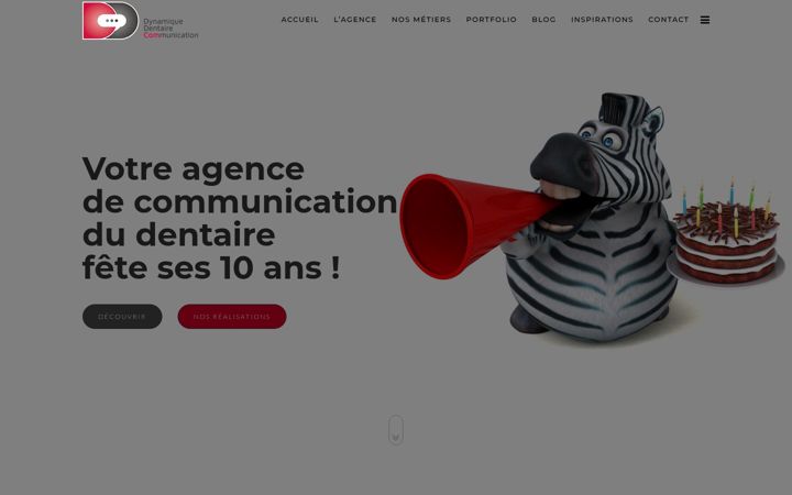 Ekraanipilt saidist dentairecommunication.fr