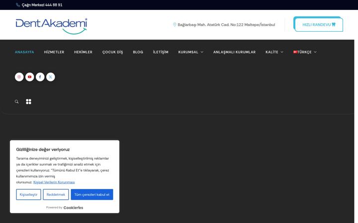 Zrzut ekranu dentakademi.com.tr
