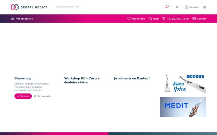 Screenshot of dental-addict.be