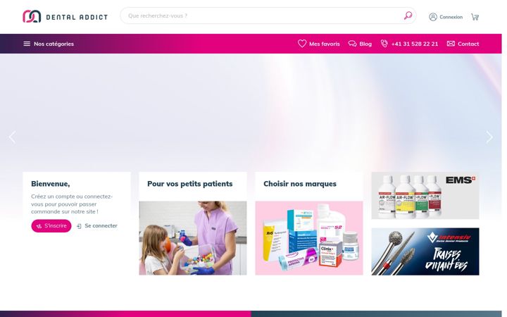 Screenshot of dental-addict.ch