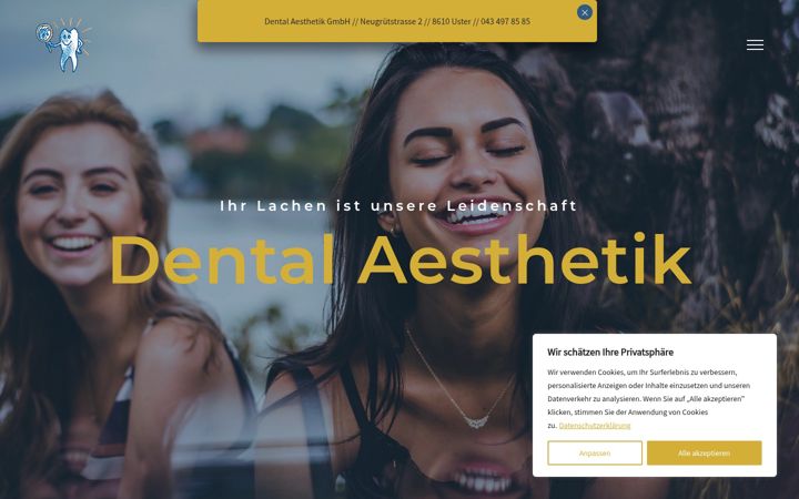 Screenshot of dental-aesthetik-meili.ch