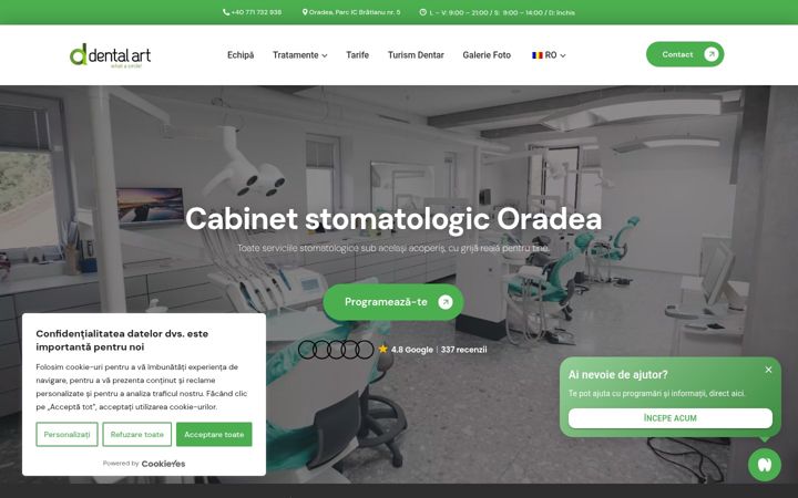 Screenshot di dental-art.ro