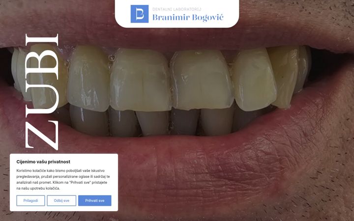 Snímek obrazovky dental-bogovic.hr