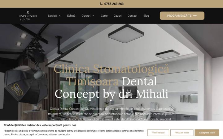 Screenshot di dental-concept.ro