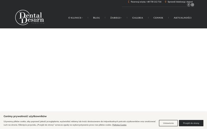 Ekraanipilt saidist dental-design.com.pl