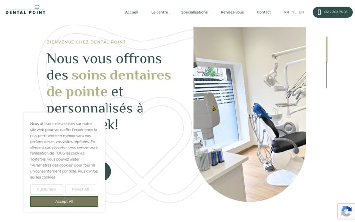 Screenshot of dental-point.be