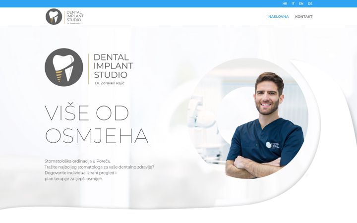 Snímek obrazovky dental-rajic.hr