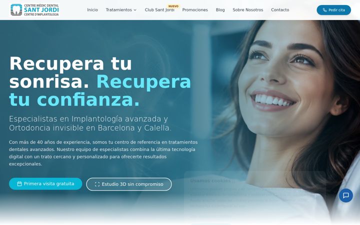 Screenshot of dental-santjordi.com