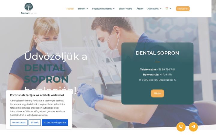 Screenshot von dental-sopron.hu