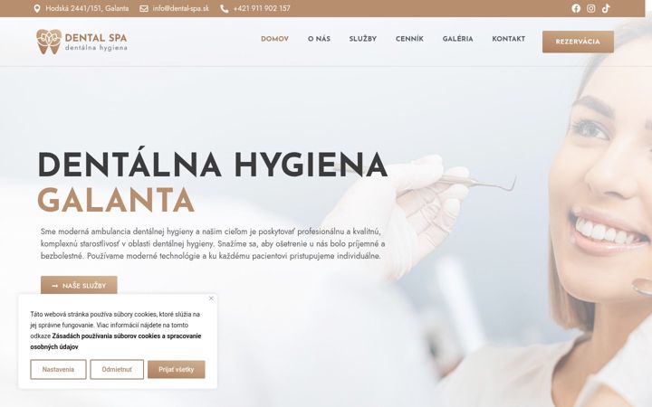 Screenshot of dental-spa.sk