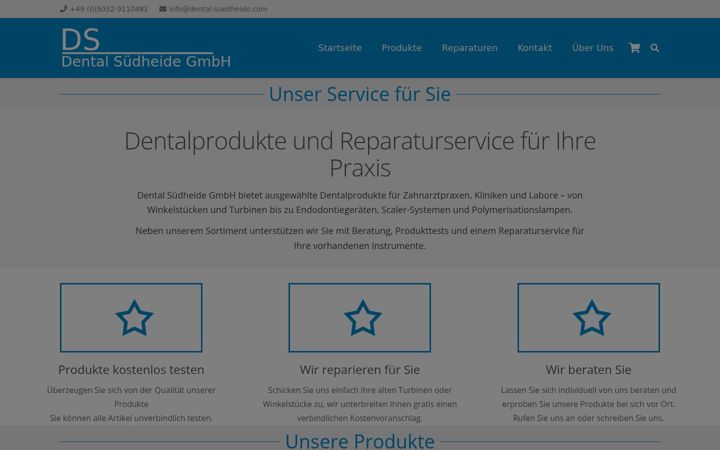 Screenshot of dental-suedheide.com