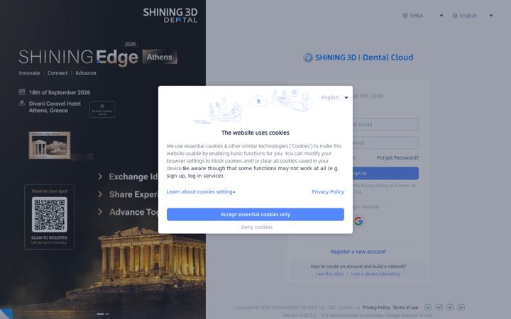 Screenshot of dental3dcloud.com