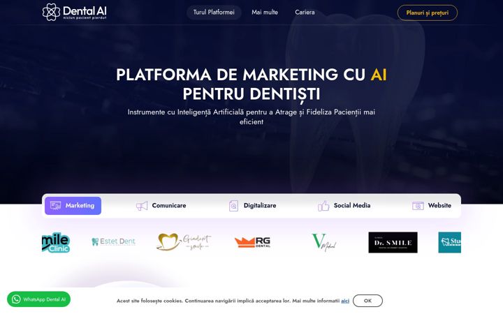 Screenshot di dentalai.ro
