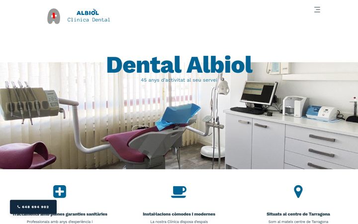 Screenshot of dentalalbiol.com