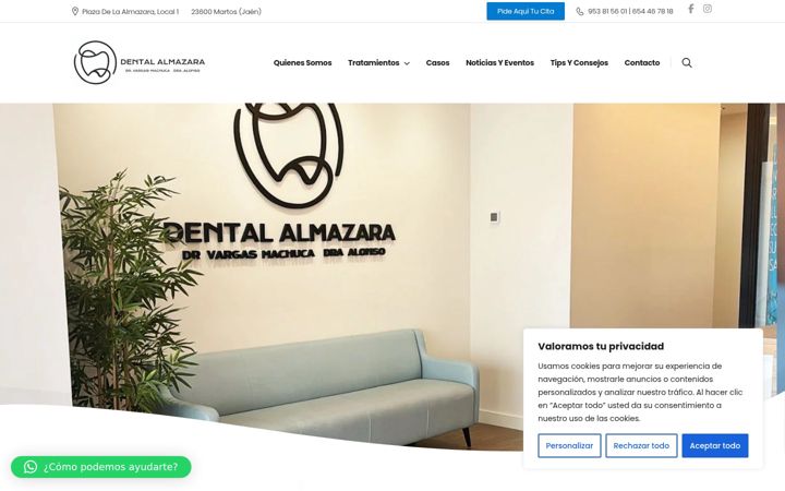 Screenshot di dentalalmazara.es