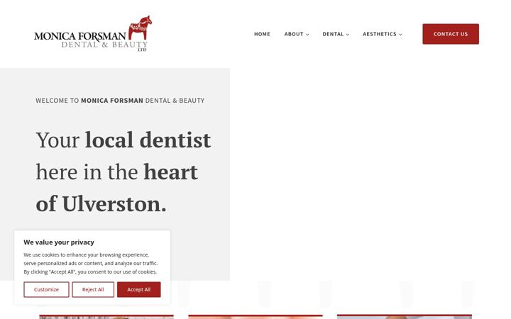 Screenshot of dentalandbeauty.co.uk
