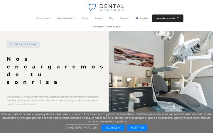 Zrzut ekranu dentalarganda.net