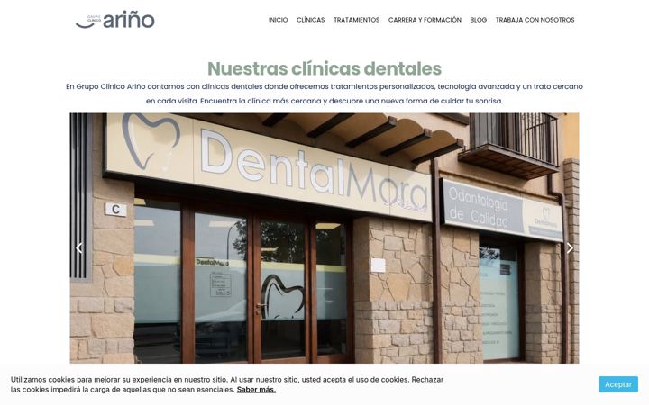 Screenshot of dentalarino.com