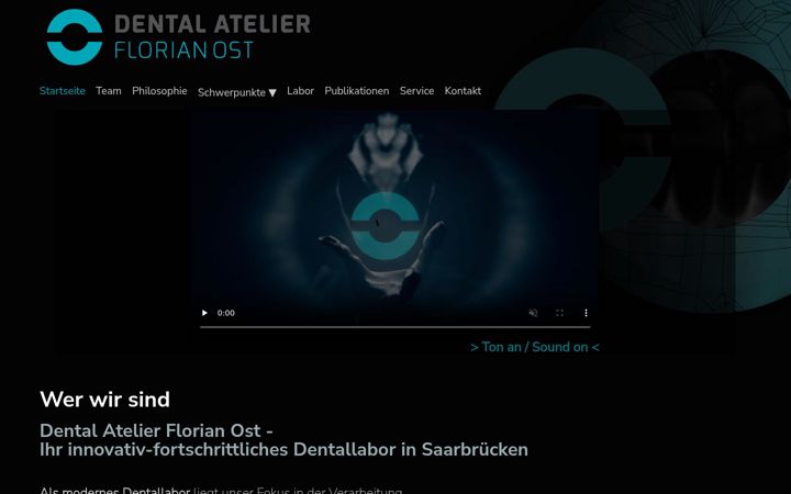 Screenshot of dentalatelier-ost.de