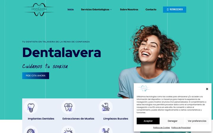 Screenshot di dentalavera.es
