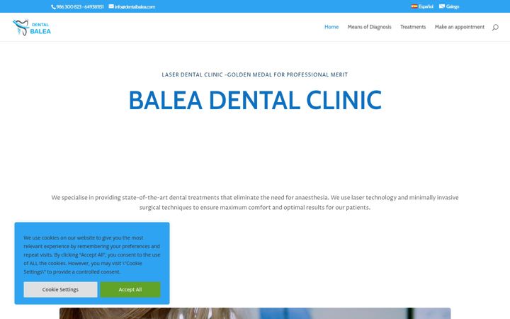Screenshot of dentalbalea.com