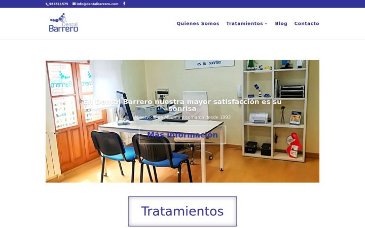 Screenshot of dentalbarrero.com