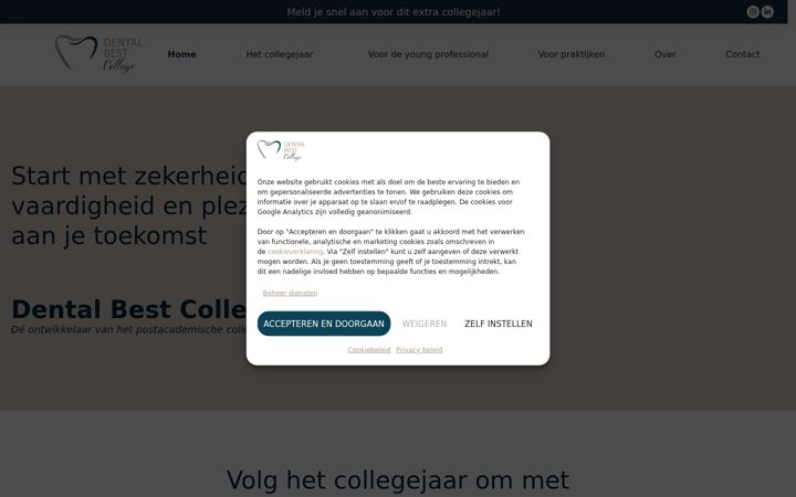 Screenshot of dentalbestcollege.nl