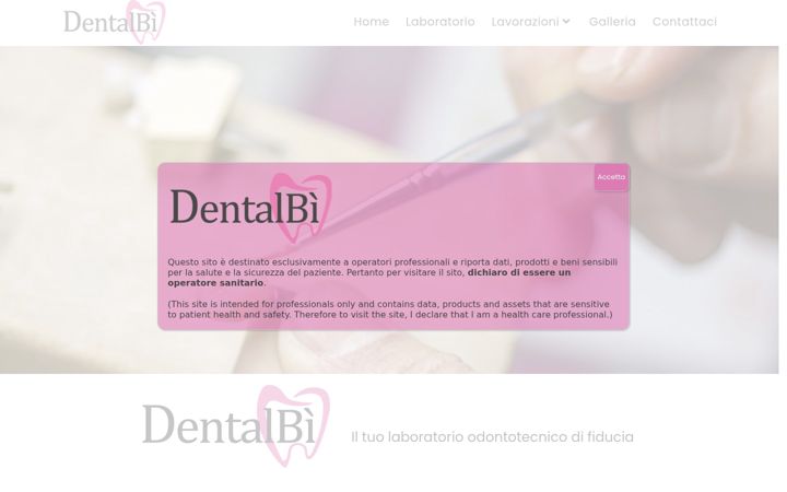 Screenshot von dentalbi.it