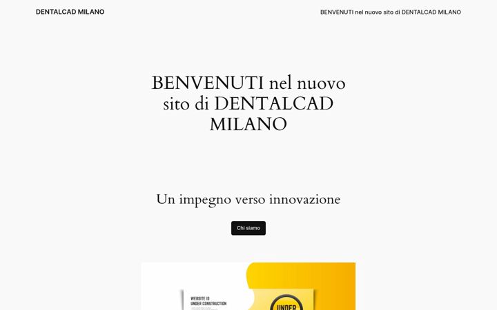 Screenshot of dentalcadmilano.it