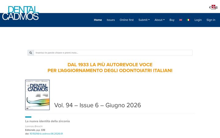 Screenshot of dentalcadmos.com