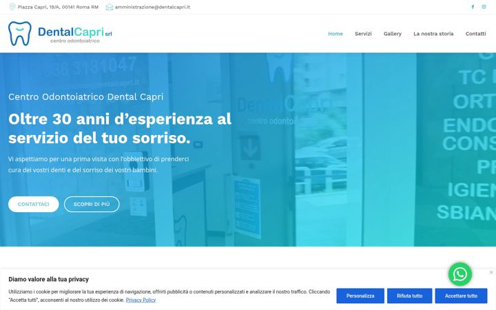 Screenshot von dentalcapri.it
