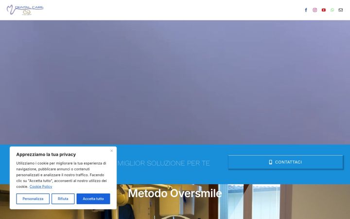 Screenshot von dentalcaresrl.it