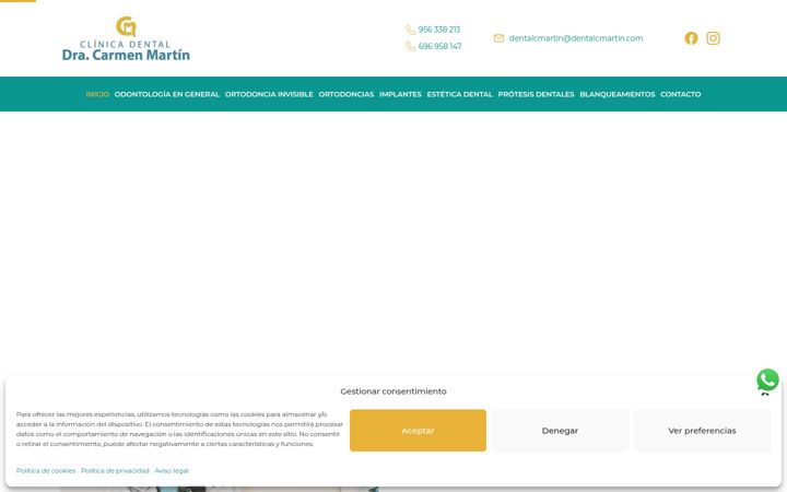 Screenshot di dentalcarmenmartin.es