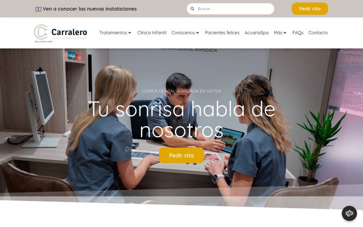 Screenshot of dentalcarralero.com