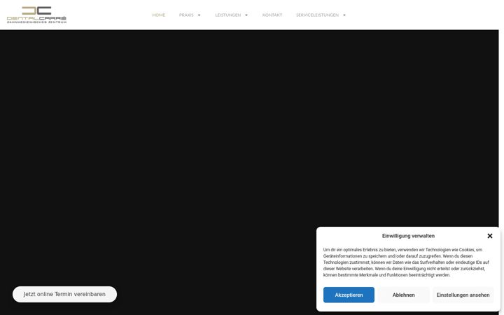 Screenshot of dentalcarre.de