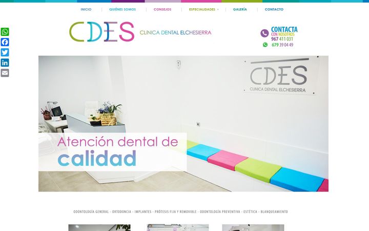 Screenshot of dentalcdes.com